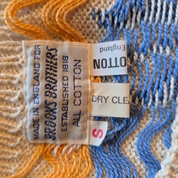 Womens Brooks Brothers Rare Vintage Tulip pattern cotton sweater vest Size Small - Picture 4 of 6